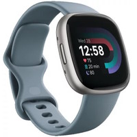 FITBIT Versa 4 Alu Platine et bleu