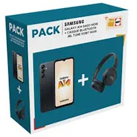 SAMSUNG Galaxy A14 4G 64 Go Noir Pack JBL Tune 510BT