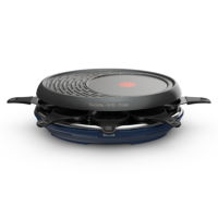 Appareil à Raclette/Pierrade 3en1 Tefal RE45A812 pour 10 (Noir) à prix bas