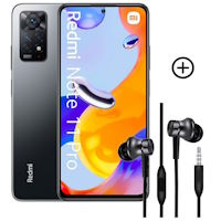 XIAOMI Redmi Note 11 Pro 5G 128 Go Gris Pack Ecouteurs