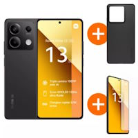 XIAOMI Redmi Note 13 5G 256 Go Noir Pack Coque Verre